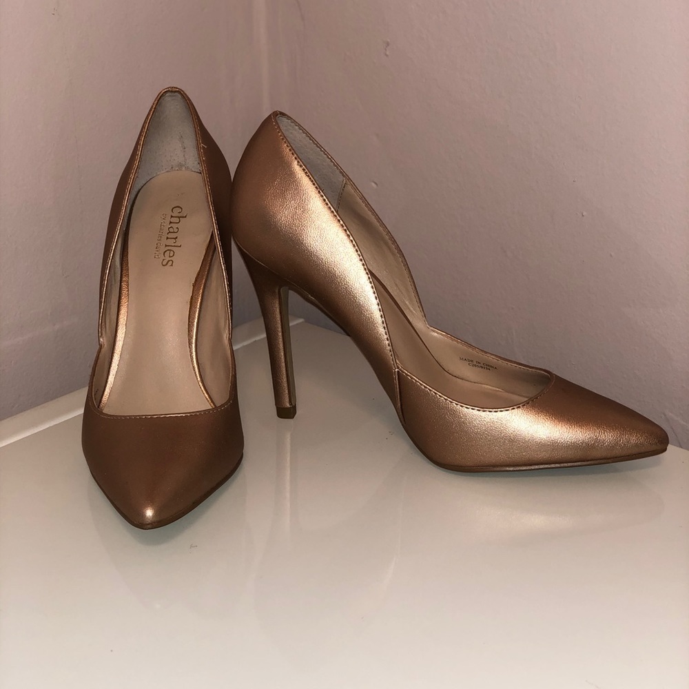 Charles by Charles David Rose Gold Pumps